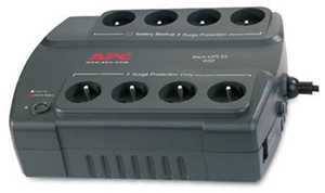 Wtyczki na podstawie APC Back-UPS ES 400VA