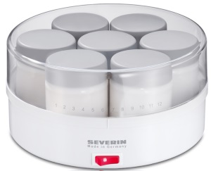 SEVERIN JG3516 – przykład jogurtownicy z kilkoma kubkami