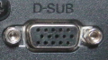 Złącze d-sub stosowane w karcie graficznej (również jako VGA)